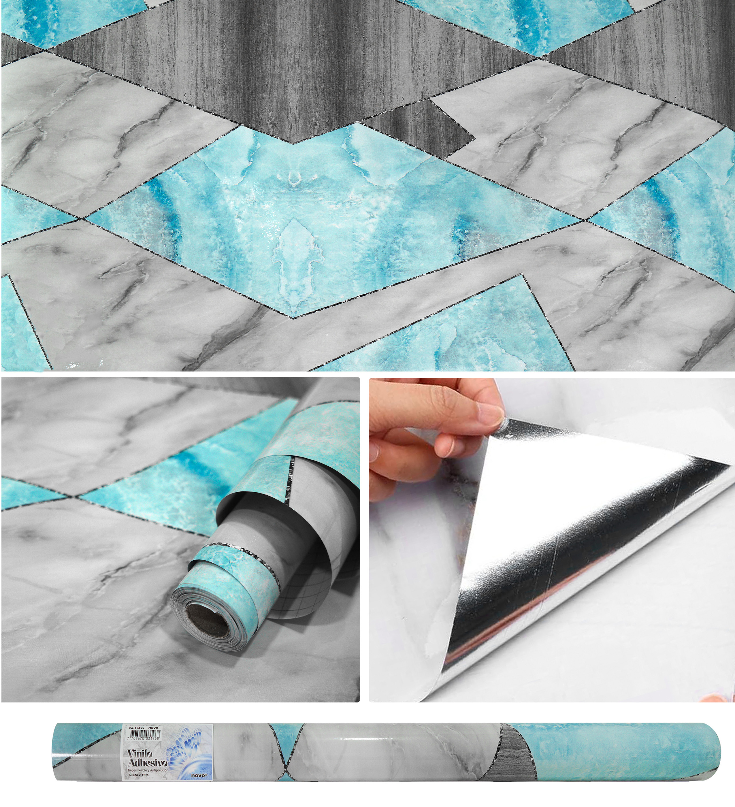 Papel Vinilo Adhesivo Brillante VA-17455